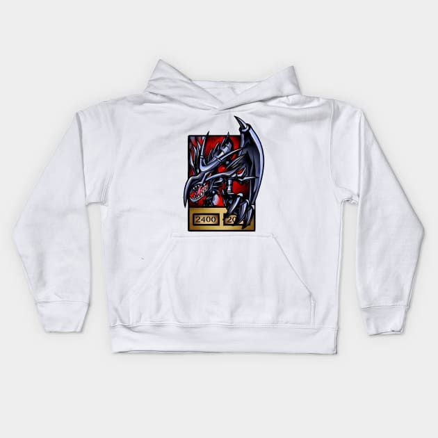 red eyes black dragon Kids Hoodie by primemoment